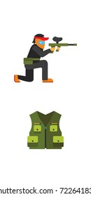 Paintball icon set