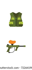Paintball icon set