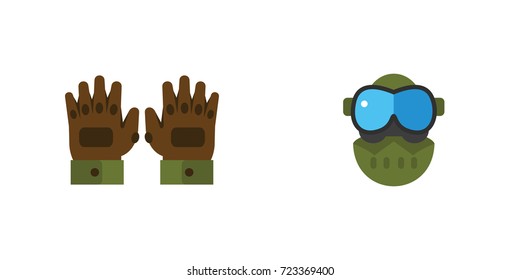 Paintball icon set