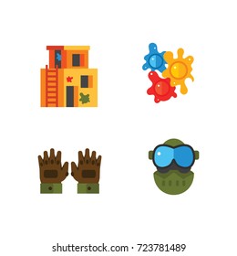 Paintball icon set