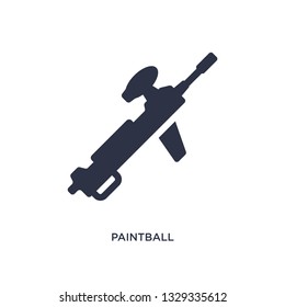 paintball icon. Simple element illustration from free time concept. paintball editable symbol design on white background. Can be use for web and mobile.