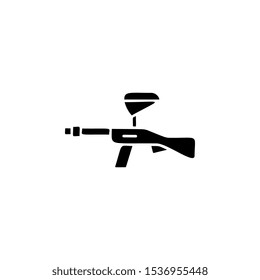Paintball icon. Simple glyph, flat vector of adventure icons for ui and ux, website or mobile application
