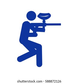 paintball icon vector illustration