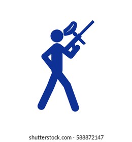 paintball icon vector illustration