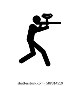 paintball icon vector illustration
