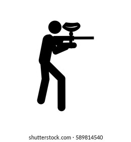 paintball icon vector illustration