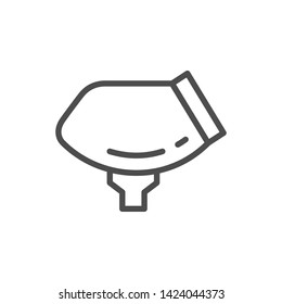Paintball loader line outline icon