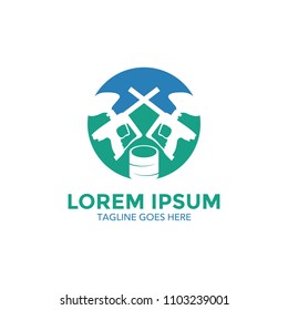 Paintball logo vector illustration