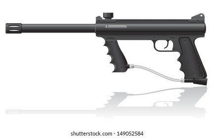 paintball markers vector illustration isolated on white background