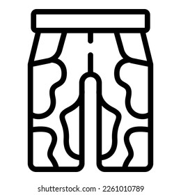 Paintball pants icon outline vector. Ball gun. Splash target