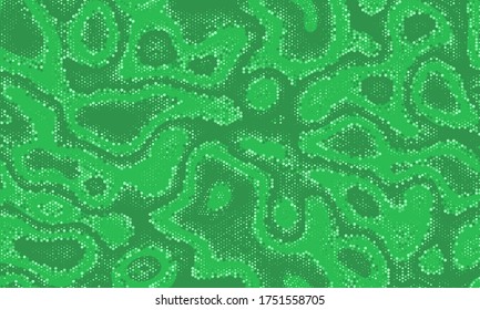 Paintball Seamless Glittered Graphic Backdrop. Multicolor Pattern Invisible Repeated Circle Vector Wrapping.  Uniform Seamless Creative Graphic Camouflage. Seamless Multicolor Pattern