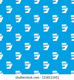 Paintball sport glove pattern vector seamless blue repeat for any use