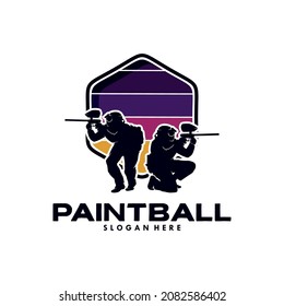 Paintball Team Logo Design Template