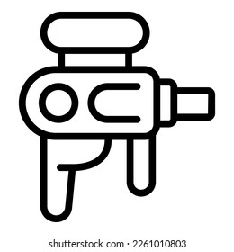Paintball tool icon outline vector. Ball gun. Game target