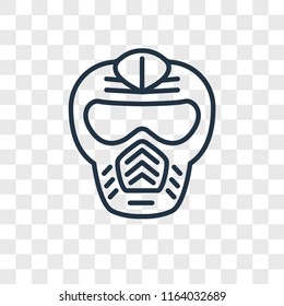 Paintball vector icon isolated on transparent background, Paintball logo concept