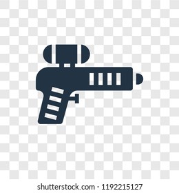 Paintball vector icon isolated on transparent background, Paintball transparency logo concept