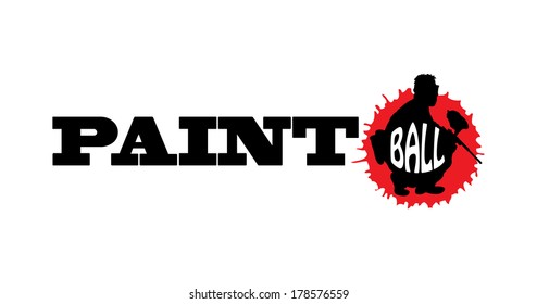 Paintball, vector illustration for your design, eps10