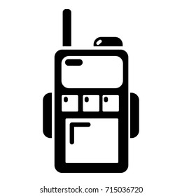 Paintball walkie talkie icon. Simple illustration of paintball walkie talkie vector icon for web design
