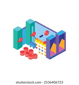 paintball-area icon vector illustration style