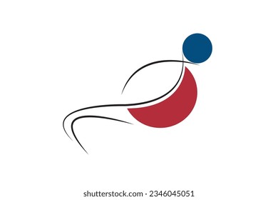 Paintbrush of artwork vector. Design abstract colors blue, red and black on white background. Design print for illustration, textile, tshirt, digital printing. Set 4