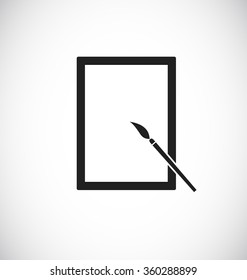 paintbrush black icon