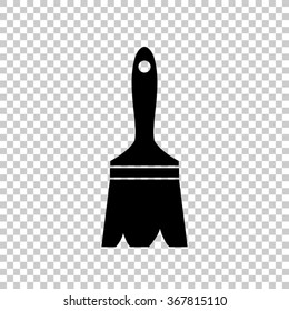 paintbrush  - black vector icon