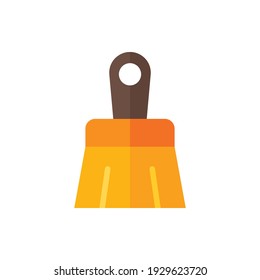 Pincel, Pincel Icono Plano Vector Ilustración Isolado. Día Del Trabajo, Día De Mayo, Industria Y Juego De Iconos De Construcción. Adecuado para diseño web, logotipo, aplicación y ampliación de su negocio.