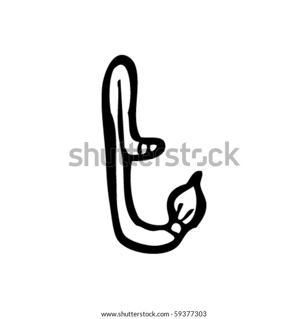 Paintbrush Cartoon Letter T Stock Vector (Royalty Free) 59377303 ...