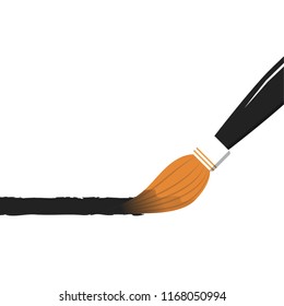 paintbrush cartoon vector. free space for text. wallpaper. background.