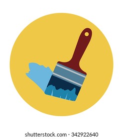 Paintbrush Colored Vector Illustration 