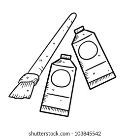 paintbrush doodle