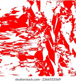 Paintbrush Drops Artwork, Abstract  Grunge Art Design Elements, Red Blots, Brush Strokes and Paintbrush Template Texture on White Paper, Isolated Vector illustration