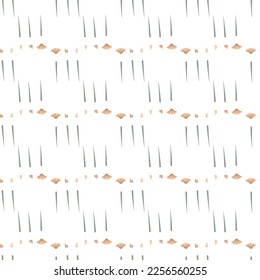 Paintbrush in flat style seamless pattern. School vector print. Hobby concept.