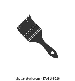 Paintbrush  graphic icon. Paintbrush sign isolated on white background. Working tool painter symbol. Vector illustration