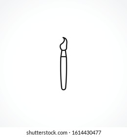 paintbrush icon. art vector icon on white background