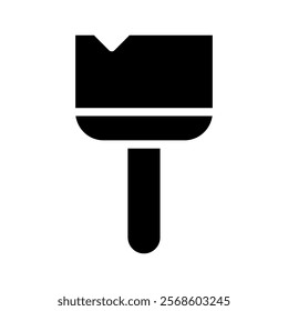 Paintbrush icon. Concept of renovation, creativity, and art.