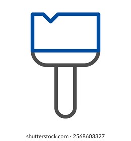 Paintbrush icon. Concept of renovation, creativity, and art.