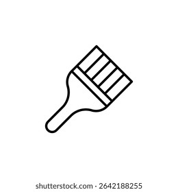 Paintbrush Icon Depicting Artistic Creativity And Construction Tool