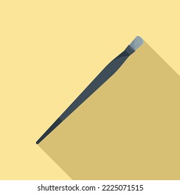 Paintbrush icon flat vector. Nib tool. Writing pencil