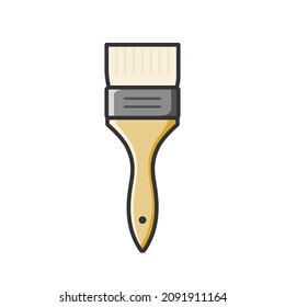 Paintbrush icon illustration premium vector