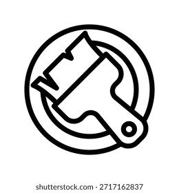 Paintbrush icon illustration vector design template