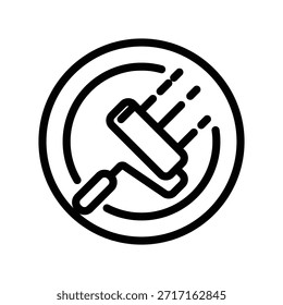 Paintbrush icon illustration vector design template