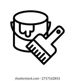 Paintbrush icon illustration vector design template