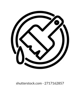 Paintbrush icon illustration vector design template