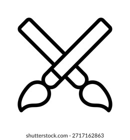 ícone Paintbrush modelo de design de vetor de ilustração