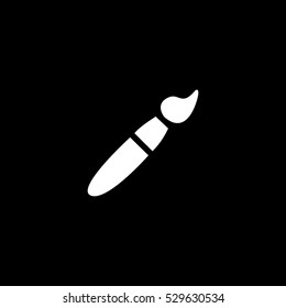 paintbrush icon, isolated, white background