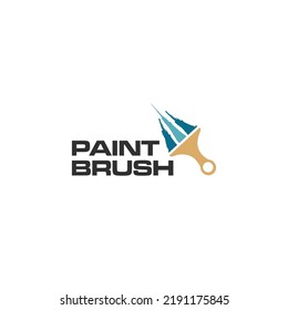 Paintbrush Icon Logo Business Vector Design Stock Vector (Royalty Free ...