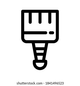 paintbrush icon or logo isolated sign symbol vector illustration - high quality black style vector icons
