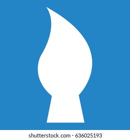 Paintbrush icon on blue background