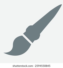 Paintbrush icon representing artistry, creativity, design, and precision in painting.